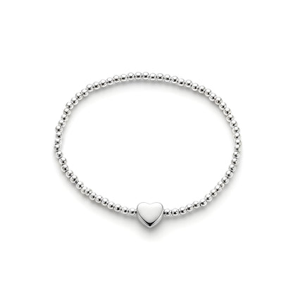 Beaded Heart Stacking Bracelet